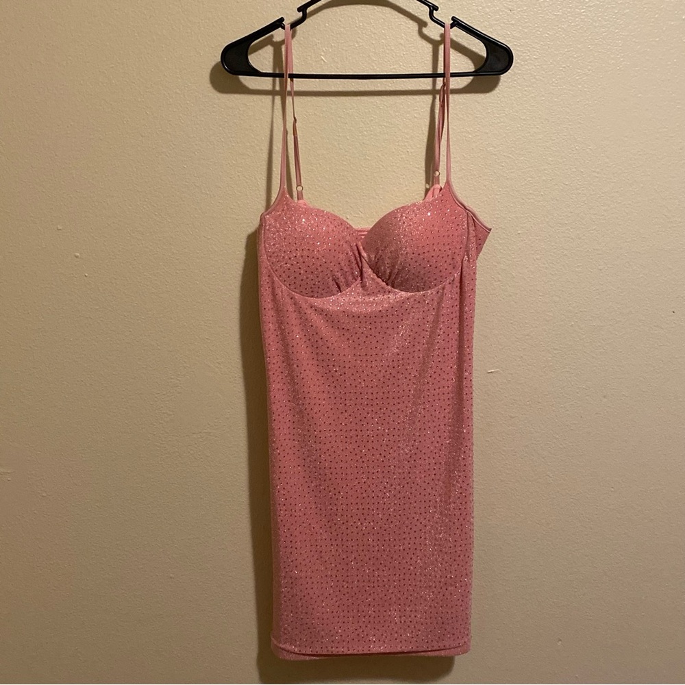 Akira Elegant Pink Women's Sequined Dress 2X NWT